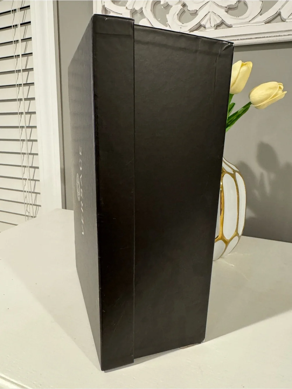 Versace Black VR Accessory Box with Logo